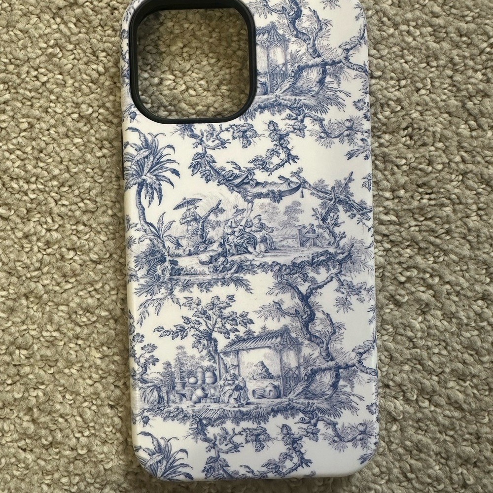 Blue and White Phone Case